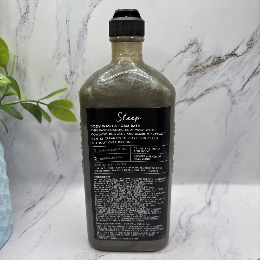 Bath & Body Works Aromatherapy Black Chamomile Body Wash Retired New - Picture 2 of 6